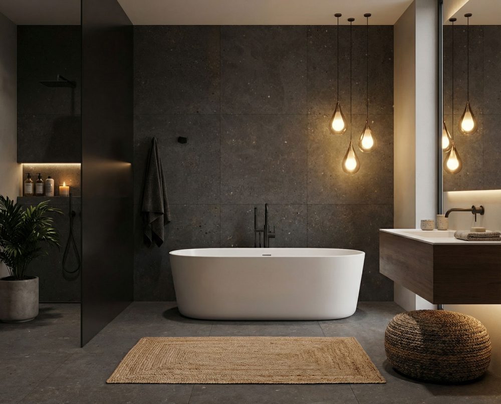 Lifestyle image for Fiandre Solida Black - 1000 x 1000  x 6 mm