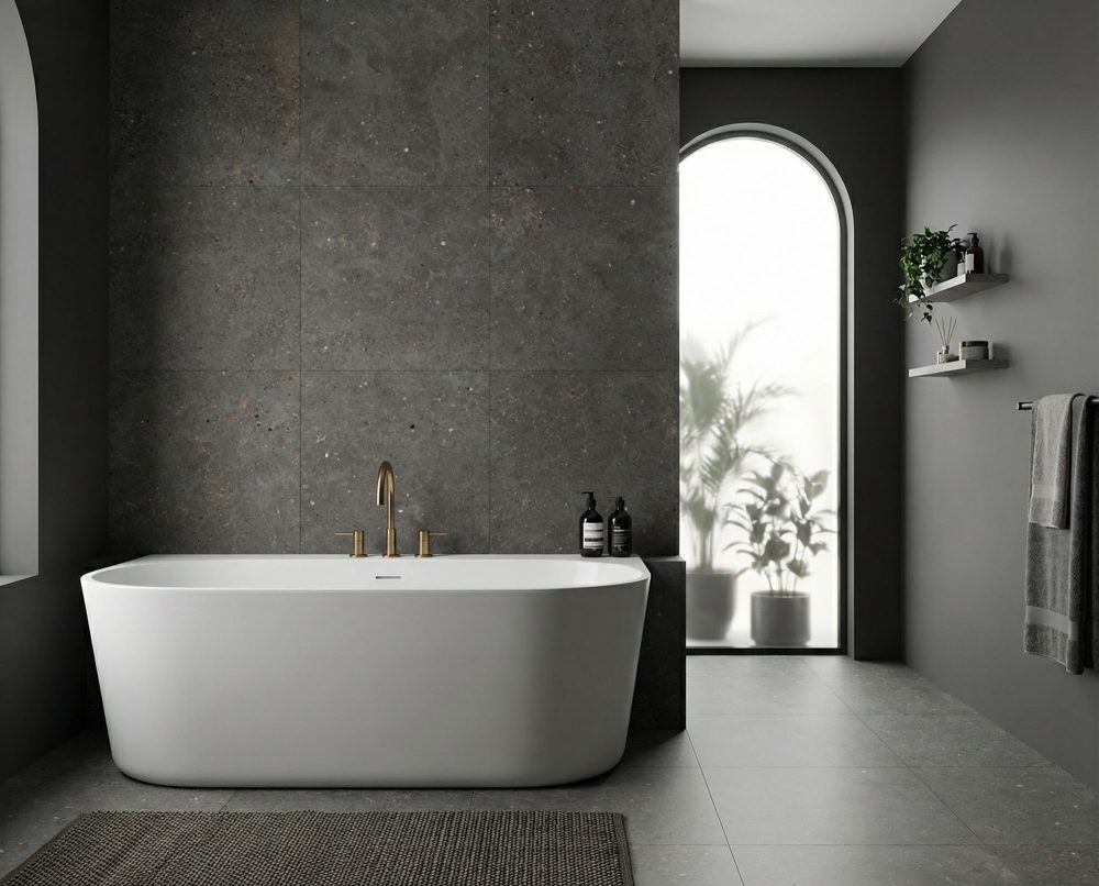 Additional lifestyle image for Fiandre Solida Black - 1000 x 1000  x 6 mm