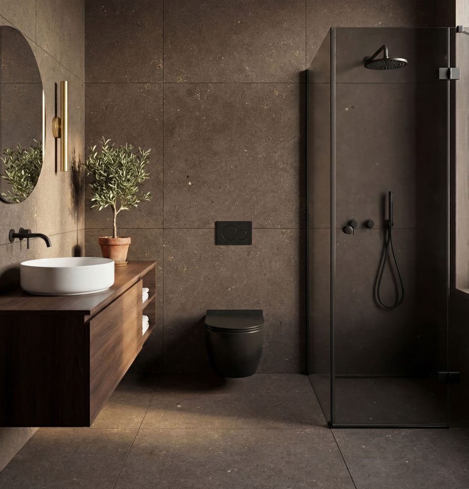 Lifestyle image for Fiandre Solida Brown - 1000 x 1000  x 6 mm