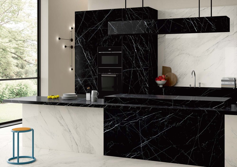 Additional lifestyle image for Ariostea Ultra Marmi Nero Marquina - 1200 x 1200  x 6 mm