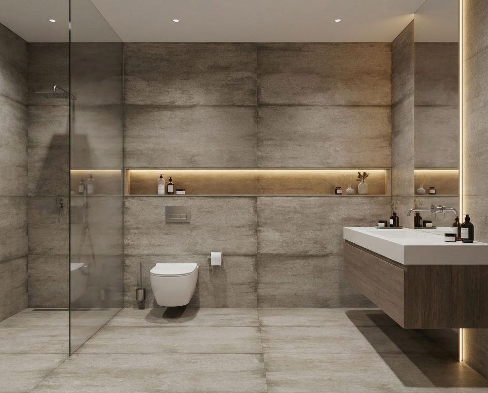 Lifestyle image for Ariostea Teknostone Taupe - 600 x 1200  x 8 mm