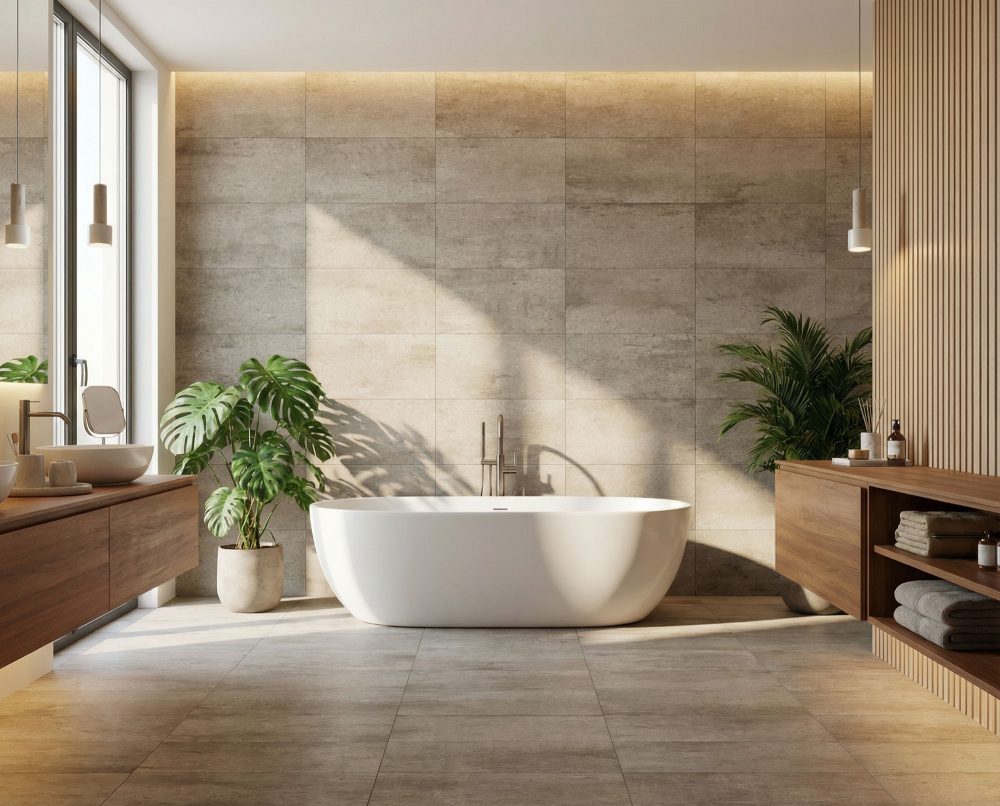 Lifestyle image for Ariostea Teknostone Taupe - 300 x 600  x 8 mm