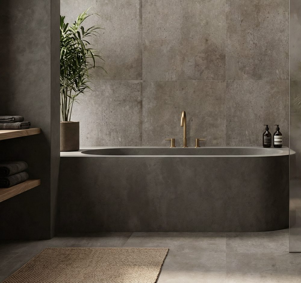 Lifestyle image for Ariostea Ultra Teknostone Tobacco - 750 x 1500  x 6 mm