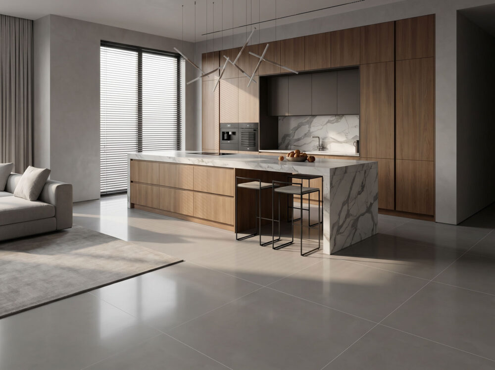 Lifestyle image for Nabel Light Grey - 1000 x 1000 x 14 mm