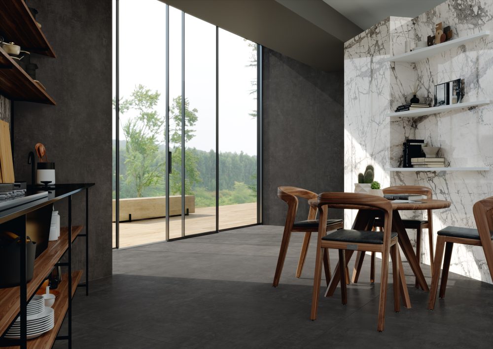 Lifestyle image for Porcelaingres Urban Great Anthracite - 750 x 1500 x 6 mm