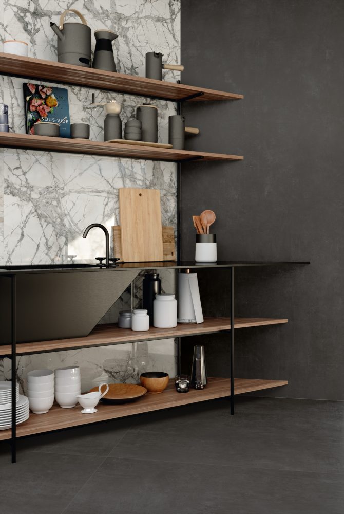 Additional lifestyle image for Porcelaingres Urban Great Anthracite - 750 x 1500 x 6 mm