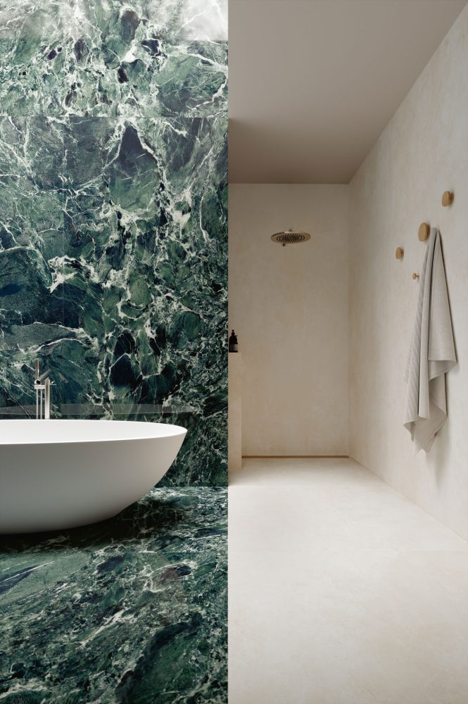 Additional lifestyle image for Ariostea Ultra Marmi Verde St. Denis - 750 x 750  x 6 mm